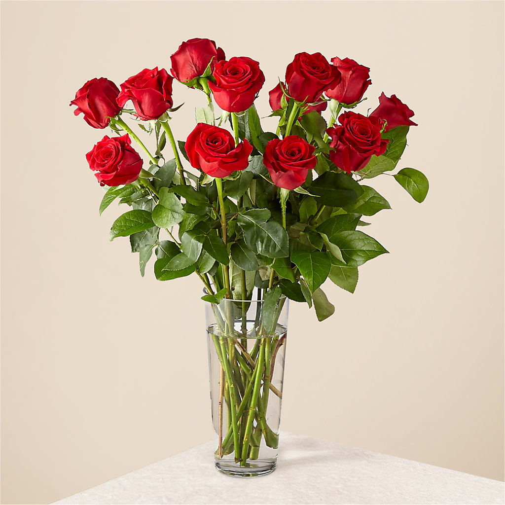 Long Stem Red Rose Bouquet – Great Bend Floral, Great Bend KS