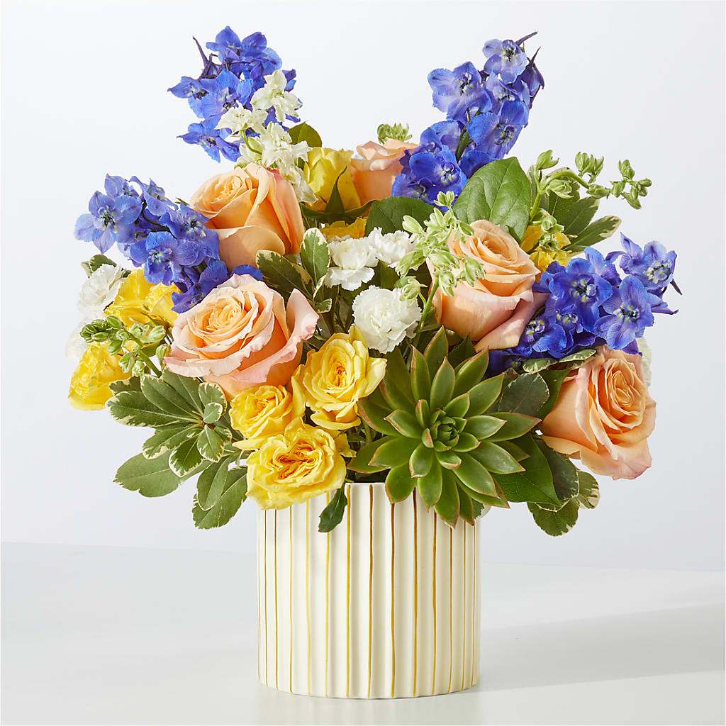 Cobalt Reverie Bouquet – Great Bend Floral, Great Bend KS