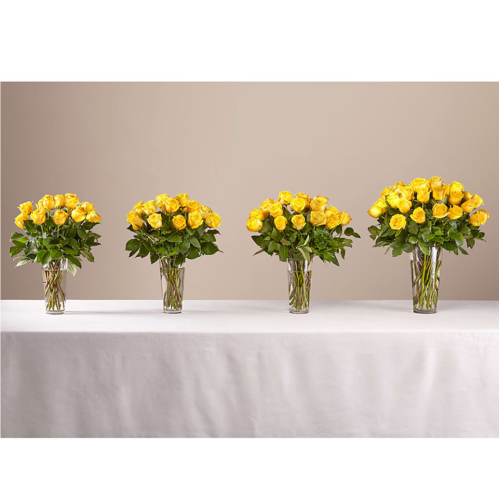 Long Stem Yellow Rose Bouquet – Great Bend Floral, Great Bend KS