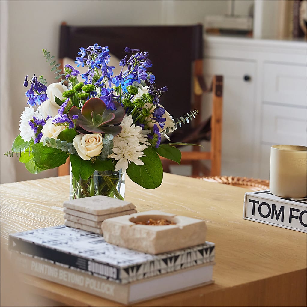 Cerulean Waves Bouquet – Great Bend Floral, Great Bend KS