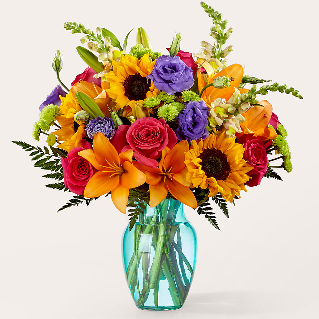 Double Rainbow Bouquet – Great Bend Floral, Great Bend KS