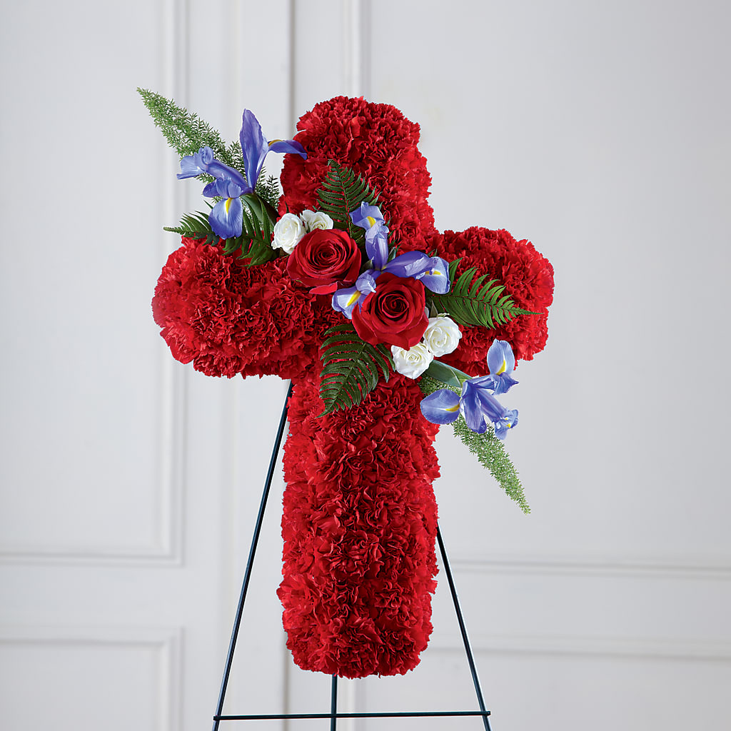 Faithful Hero Floral Cross – Great Bend Floral, Great Bend KS