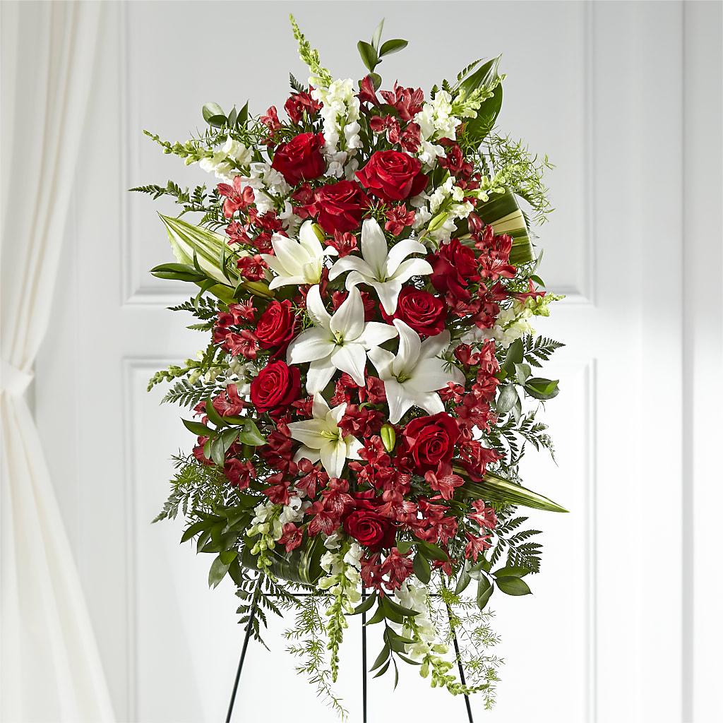 Everlasting Memory Standing Spray – Great Bend Floral, Great Bend KS