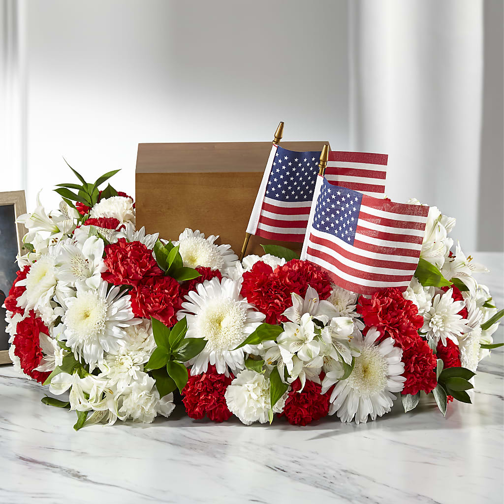 Spirit of Patriotism Cremation Adornment – Great Bend Floral, Great Bend KS