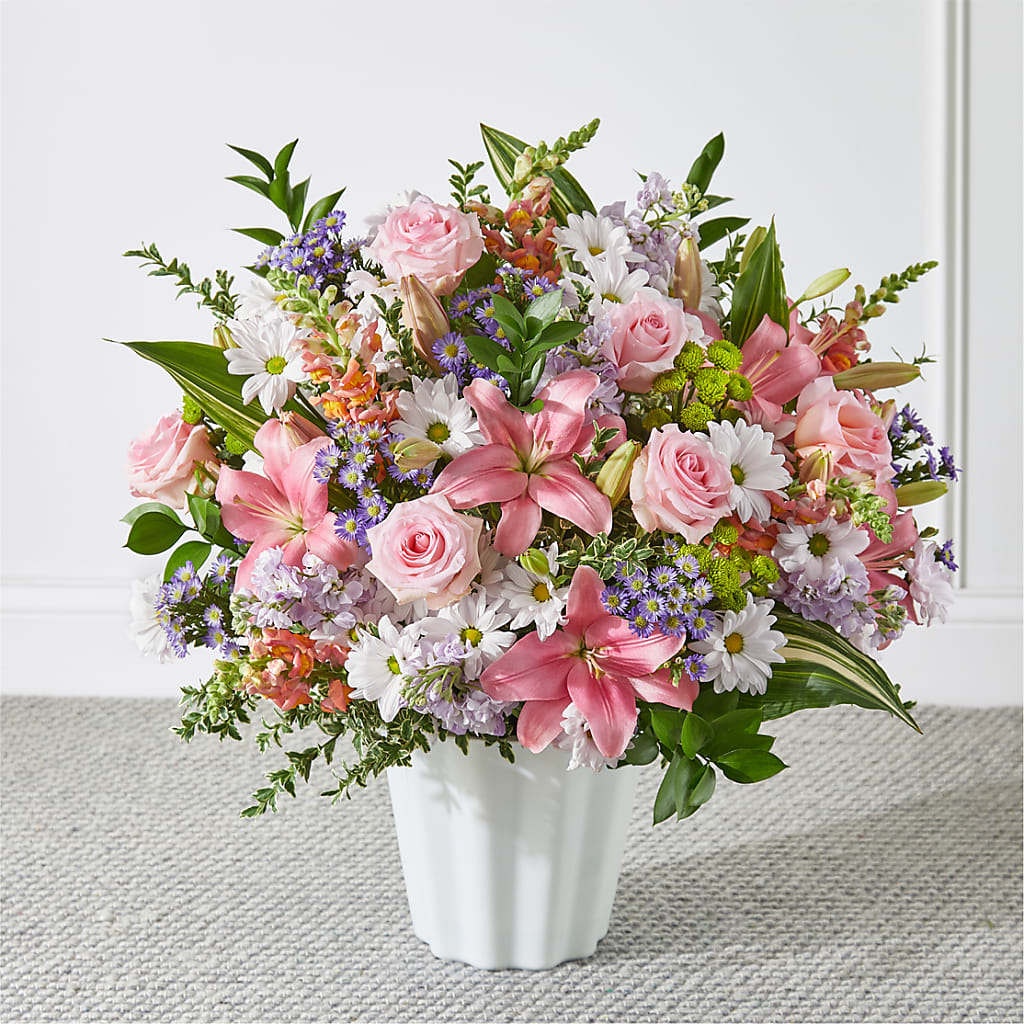 Abundant Compassion Floor Basket – Great Bend Floral, Great Bend KS