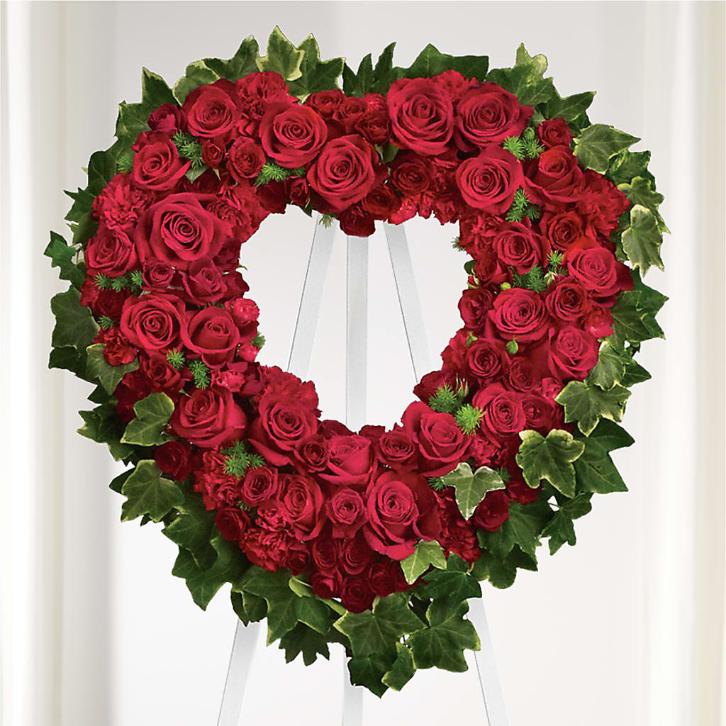 Wholehearted Standing Spray – Great Bend Floral, Great Bend KS