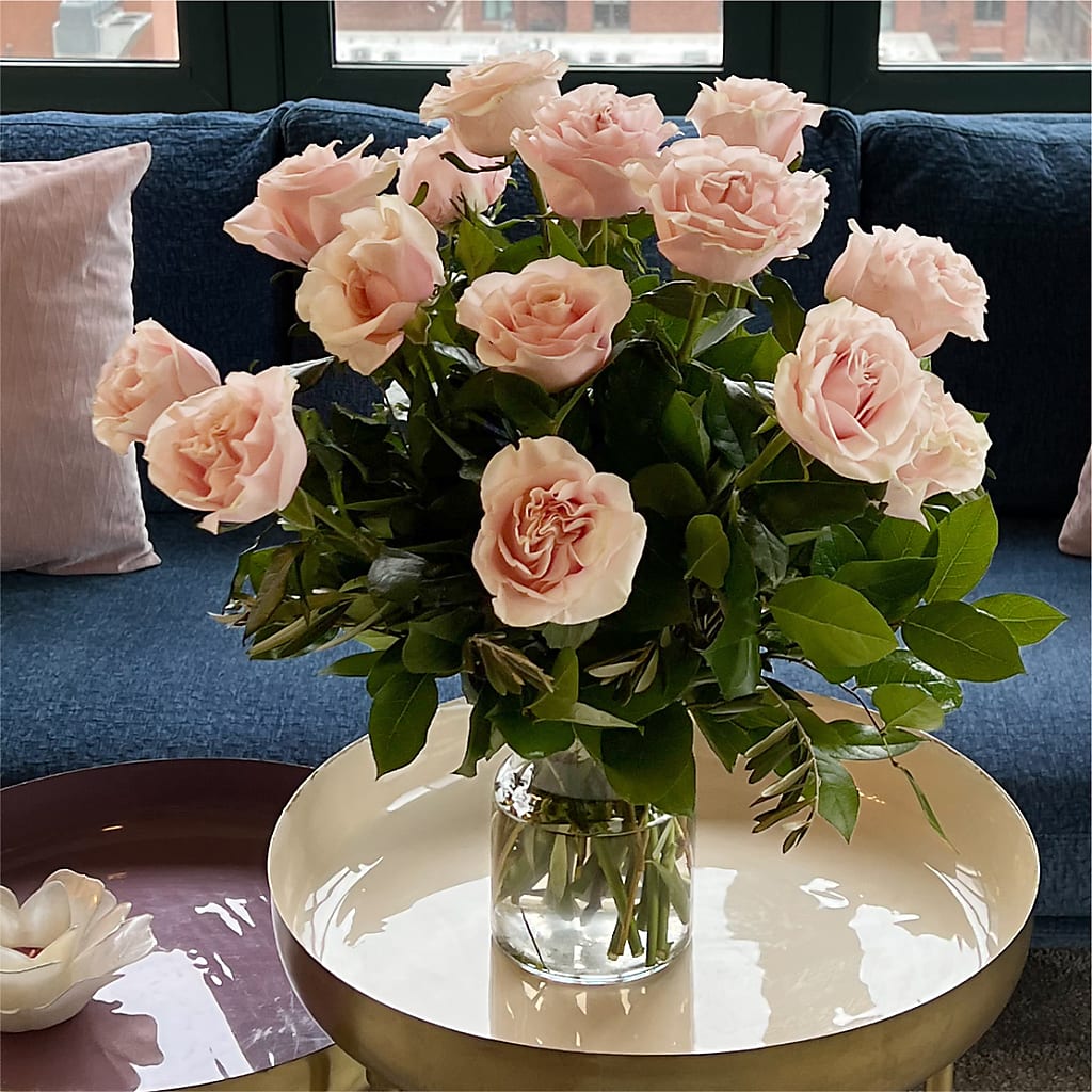 Long Stem Pink Rose Bouquet –  Great Bend Floral, Great Bend KS