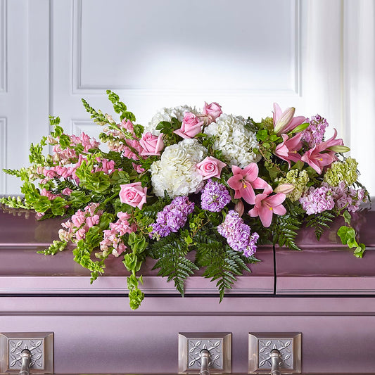 Life's Gratitude Casket Spray –  Great Bend Floral, Great Bend KS