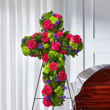 Tribute Rose Floral Cross –  Great Bend Floral, Great Bend KS