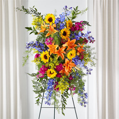 Sunlit Memories Standing Spray (Standard) –  Great Bend Floral, Great Bend KS