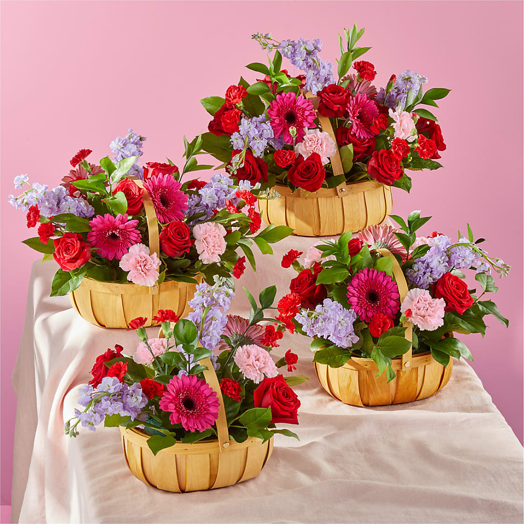 Pink Picnic Basket –  Great Bend Floral, Great Bend KS