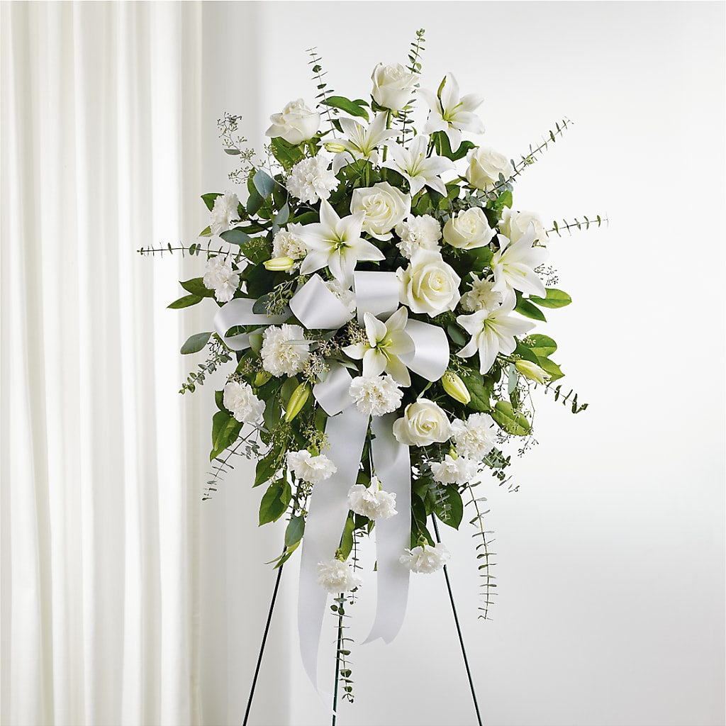 With Care Standing Spray –  Great Bend Floral, Great Bend KS