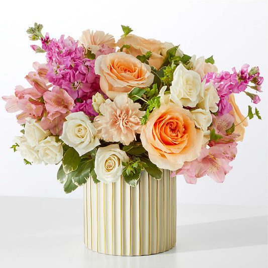 Paradise Bouquet with Ivory Vase –  Great Bend Floral, Great Bend KS